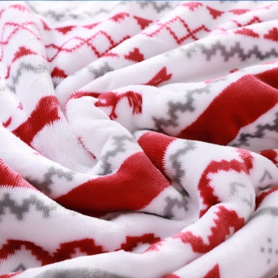 Double-layer blanket flannel printed + lambskin Double-layer blanket flannel printed + lambskin